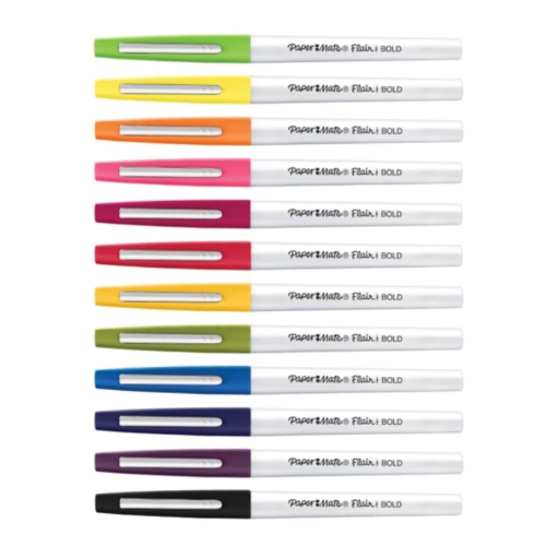 Porous point felt tip pens